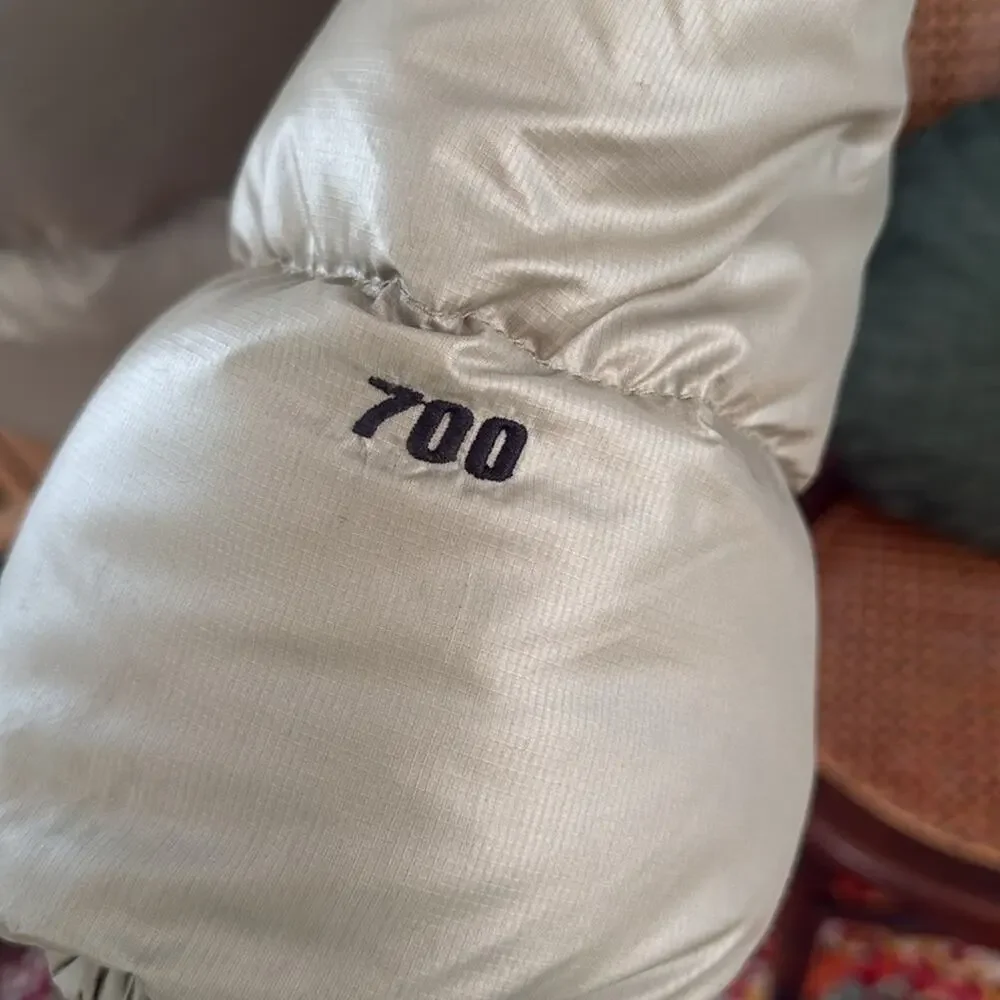 Vintage Y2K The North Face Pistachio Nuptse 700 Zip Up Goose Down Puffer Jacket - Picture 4 of 8